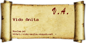 Vido Anita névjegykártya